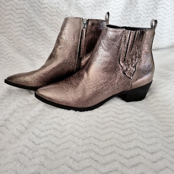 Circus by Sam Edelman Shoes - Circus by Sam Edelman Rose Gold  Sparkly Hartford Western Boots Size 10